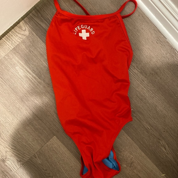 Red Lifeguard Swimsuit - Picture 1 of 1